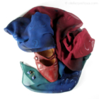 Sjaal rood-blauw 25