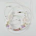 Ketting met amethyst en parels 1