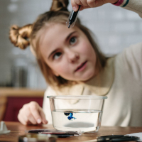 Workshop zijdeschilderen met kinderen