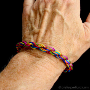 Armband parelgaren regenboog - Afbeelding 2