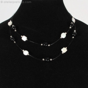 Ketting met onyx en parels (1)
