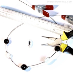 Ketting met onyx en parels (5)