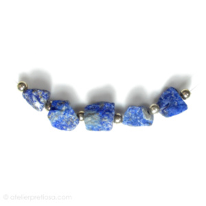 Ketting met ruwe lapis kort - Afbeelding 2