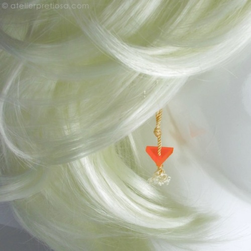 Oorbellen in fluor
