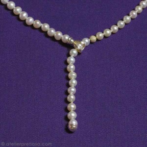 Parelketting met clip (1) - Afbeelding 2