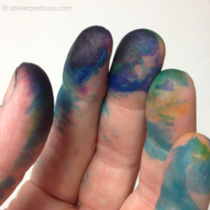 Sfeer (9) verf op de hand