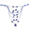 Ketting met lapis lazuli en zijde (11)